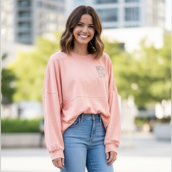 Disney Tops - Disney Parks Walt Disney World Spirit Jersey Rose Gold Peach Size Large
